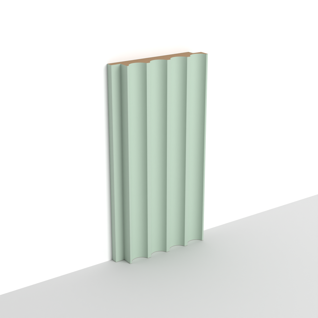 MDF - WP08 - Wall Panel - 18 mm - 10.7 x 280 cm - Y74 - SOFT GREEN