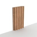 MDF - WP08 - Wall Panel - 18 mm - 10.7 x 280 cm - ME02 - CLASSIC CHESTNUT