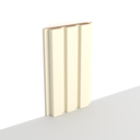 MDF - WP04A - Wall Panel - 18 mm - 12.6 x 280 cm - Y25 SOFT CREAM