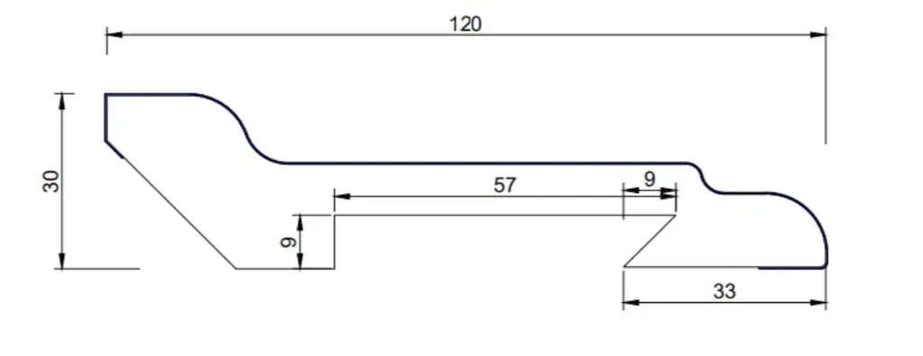 MDF Plinten - S30120A - 30 mm x 12 x 280 cm - Y23 SOFT WHITE