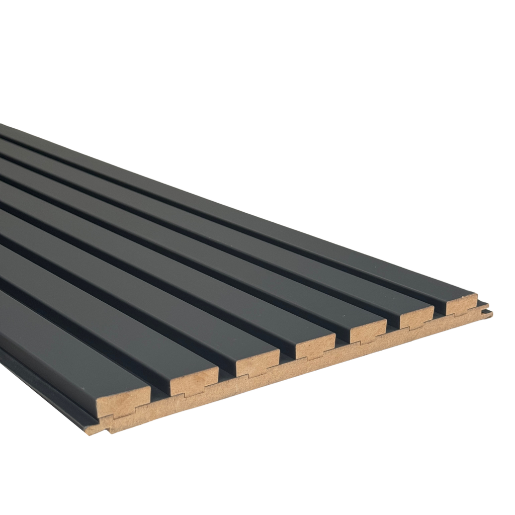 MDF - LATT - DOUBLE COLOR - 20 mm - 30 x 280 cm - SPECIAL - PM01 - ANTHRACITE
