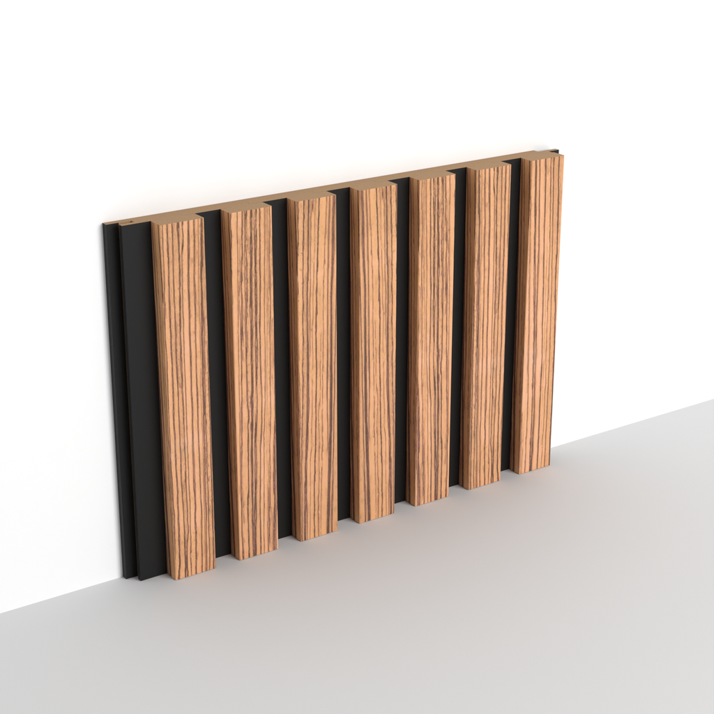 MDF - LATT - 20 mm - 30 x 280 cm - ELEGANT - 455 - ZEBRANO OAK