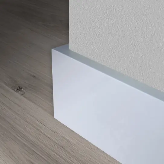 MDF Plinten - S1258 - 12 mm x 58 mm x 240 cm - Y23 SOFT WHITE