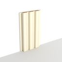 MDF - WP04 - Wall Panel - 18 mm - 12.6 x 280 cm - Y25 SOFT CREAM