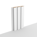 MDF - WP04 - Wall Panel - 18 mm - 12.6 x 280 cm - Y23 SOFT WHITE