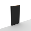 MDF - WP10 - Wall Panel - 12 mm - 12.6 x 280 cm - Y76 MATTE BLACK