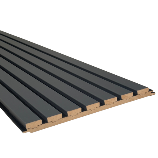MDF - LATT - 20 mm - 30 x 280 cm - PREMIUM - PM01 - ANTHRACITE