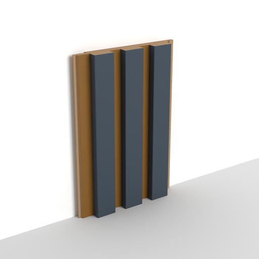 MDF - LATT - 20 mm - 13.6 x 280 cm - SPECIAL - M84 GOLDEN / PM03 NAVY BLUE