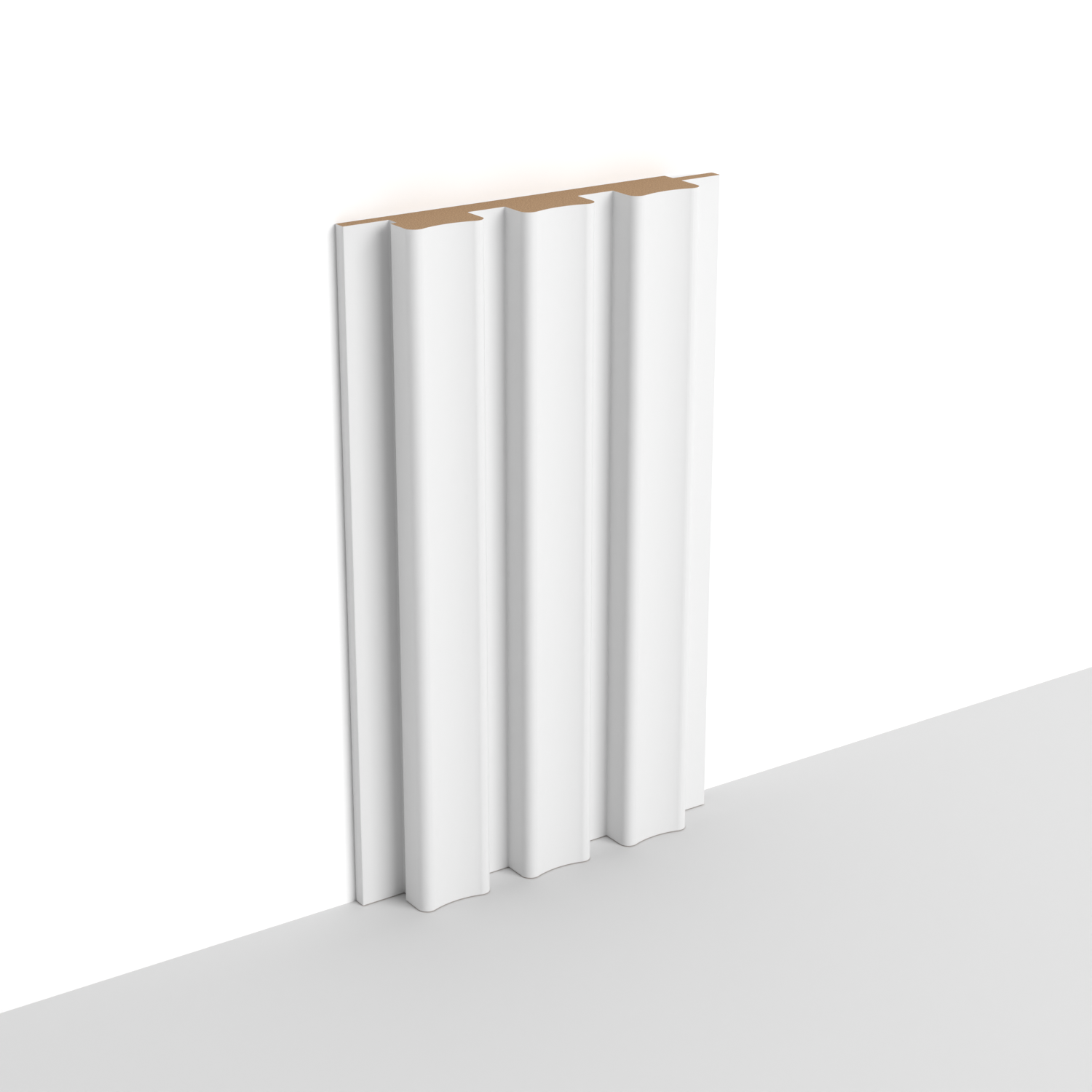 MDF - WP04 - Wall Panel - 18 mm - 12.6 x 280 cm - Y23 SOFT WHITE