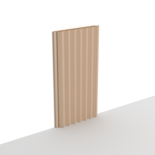 MDF - WP10 - Wall Panel - 12 mm - 12.6 x 280 cm - Y27 LIGHT BROWN