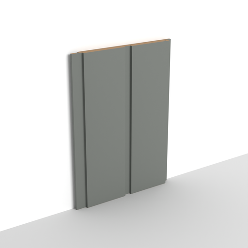 MDF - WP15 - Wall Panel - 10 mm - 18.7 x 280 cm - Y24  DARK GRAY