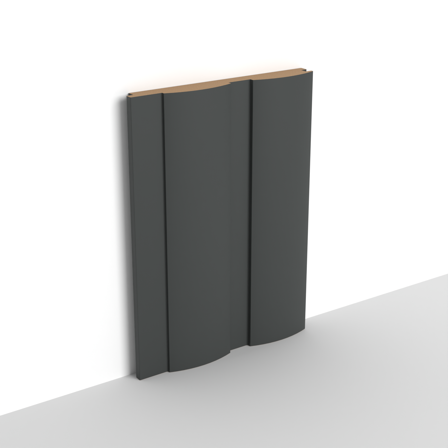 MDF - WP06 - Wall Panel - 18 mm - 14.8 x 280 cm - PM01 - ANTHRACITE