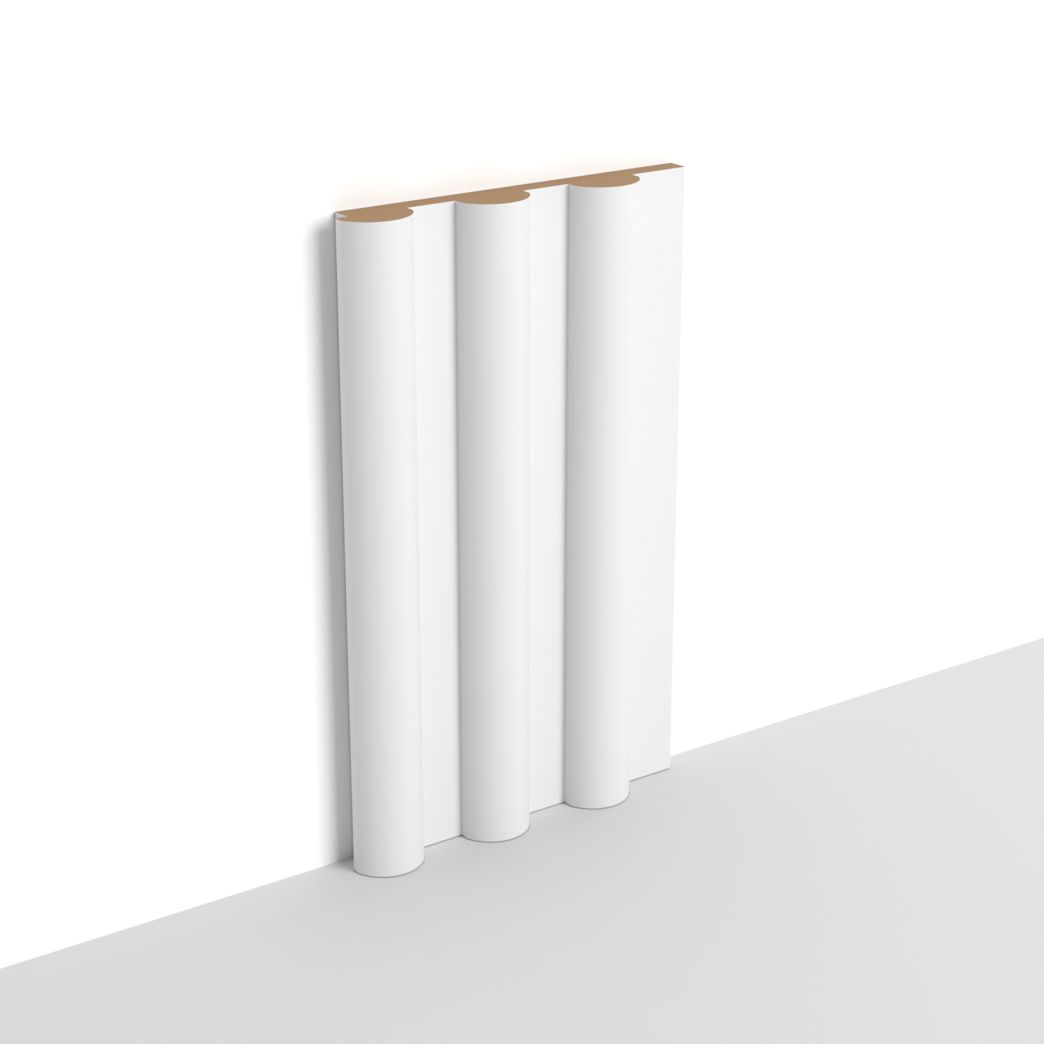 MDF - WP09 - Wall Panel - 18 mm - 12.6 x 280 cm - Y23 - SOFT WHITE