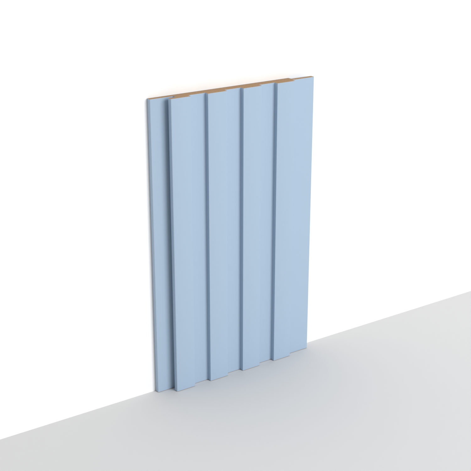 MDF - WP12 - Wall Panel - 12 mm - 15.7 x 280 cm - Y75 - SOFT BLUE