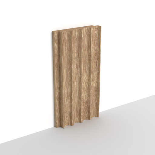 MDF - WP08 - Wall Panel - 18 mm - 10.7 x 280 cm - 3D01 - LIGHT OAK