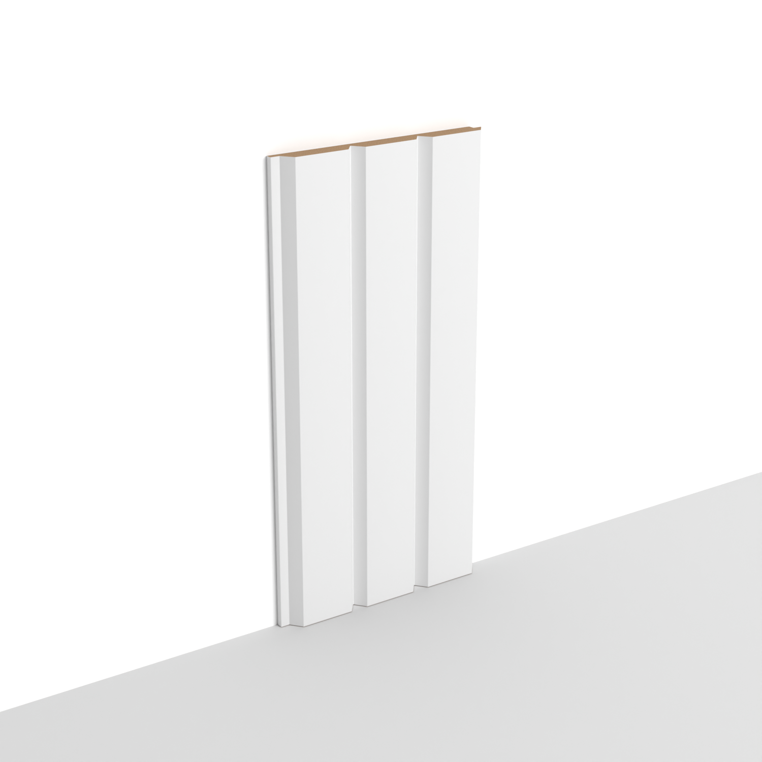 MDF - SWP03 - Wall Panel - 8 mm - 10 x 280 cm - Y23 SOFT WHITE