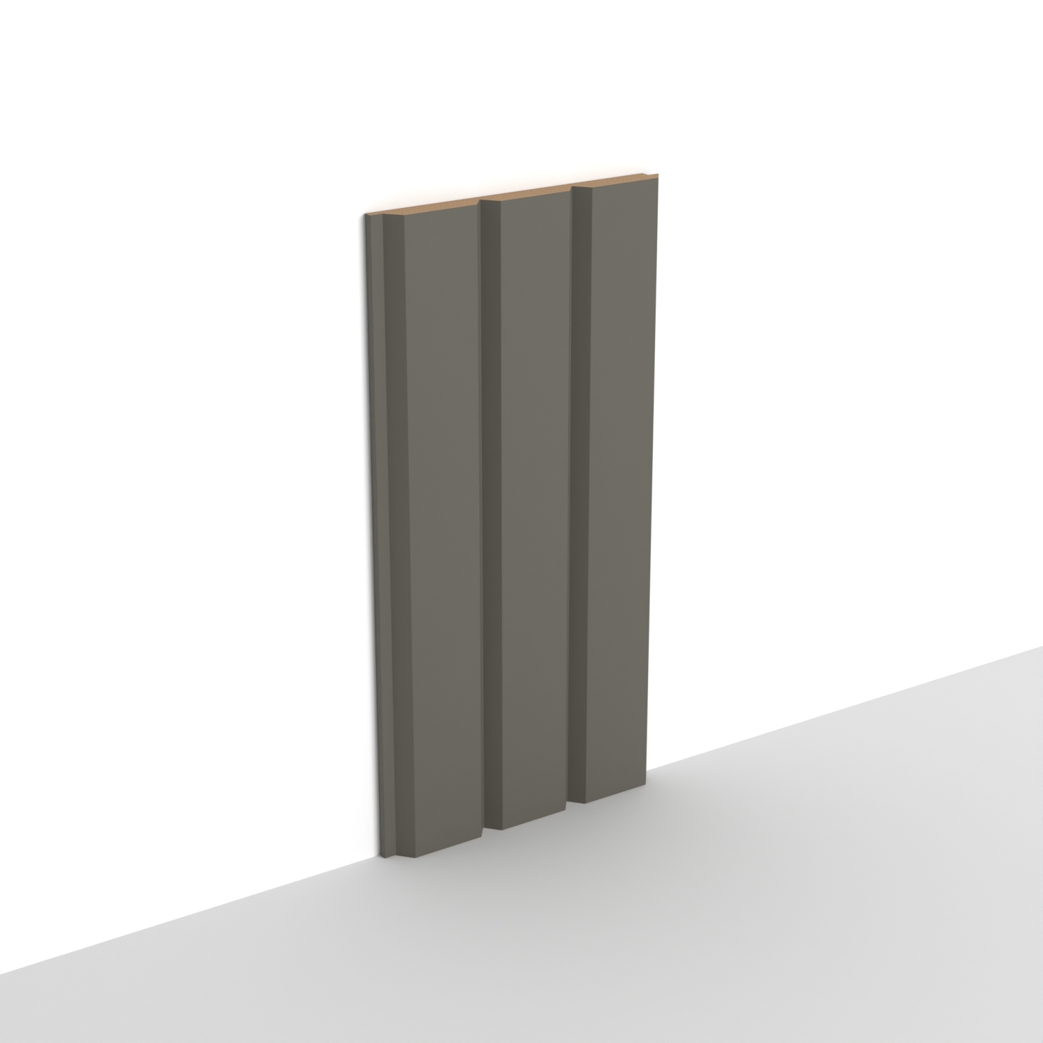 MDF - SWP03 - Wall Panel - 8 mm - 10 x 280 cm - Y32 GRAY